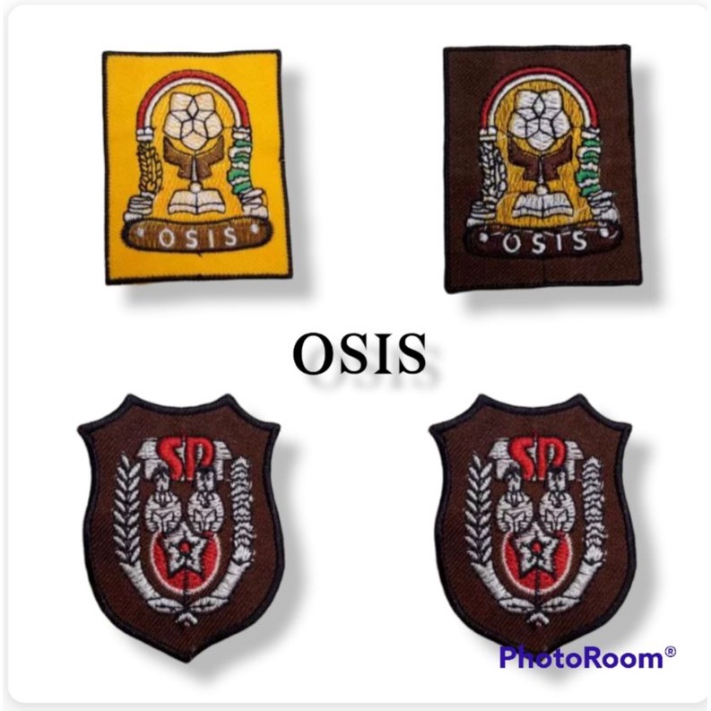 Jual Cod Badge Bet Osis Sd Smp Sma Murah Logo Lambang Bordir