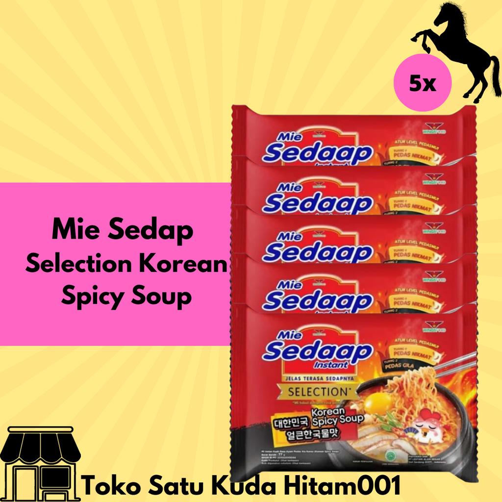 Jual Mie Sedap Selection Korean Spicy Soup Isi 5 Pcs Shopee Indonesia