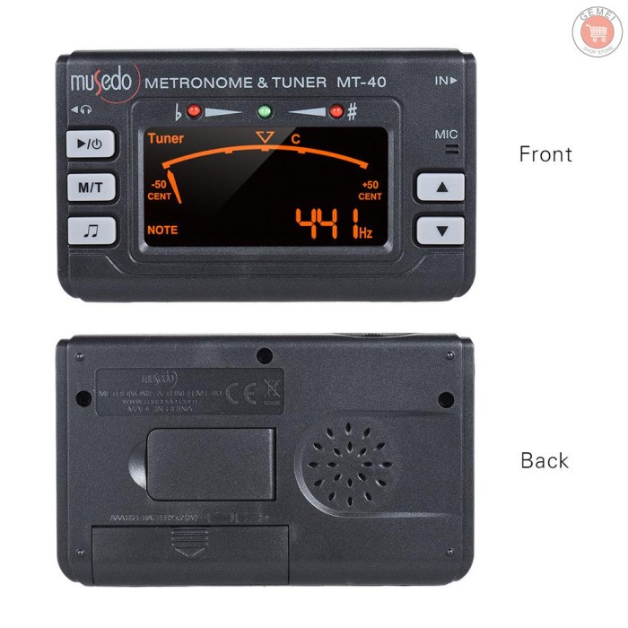 Jual Portable Instrument 3In1 Metronome Tuner Tone Generator For