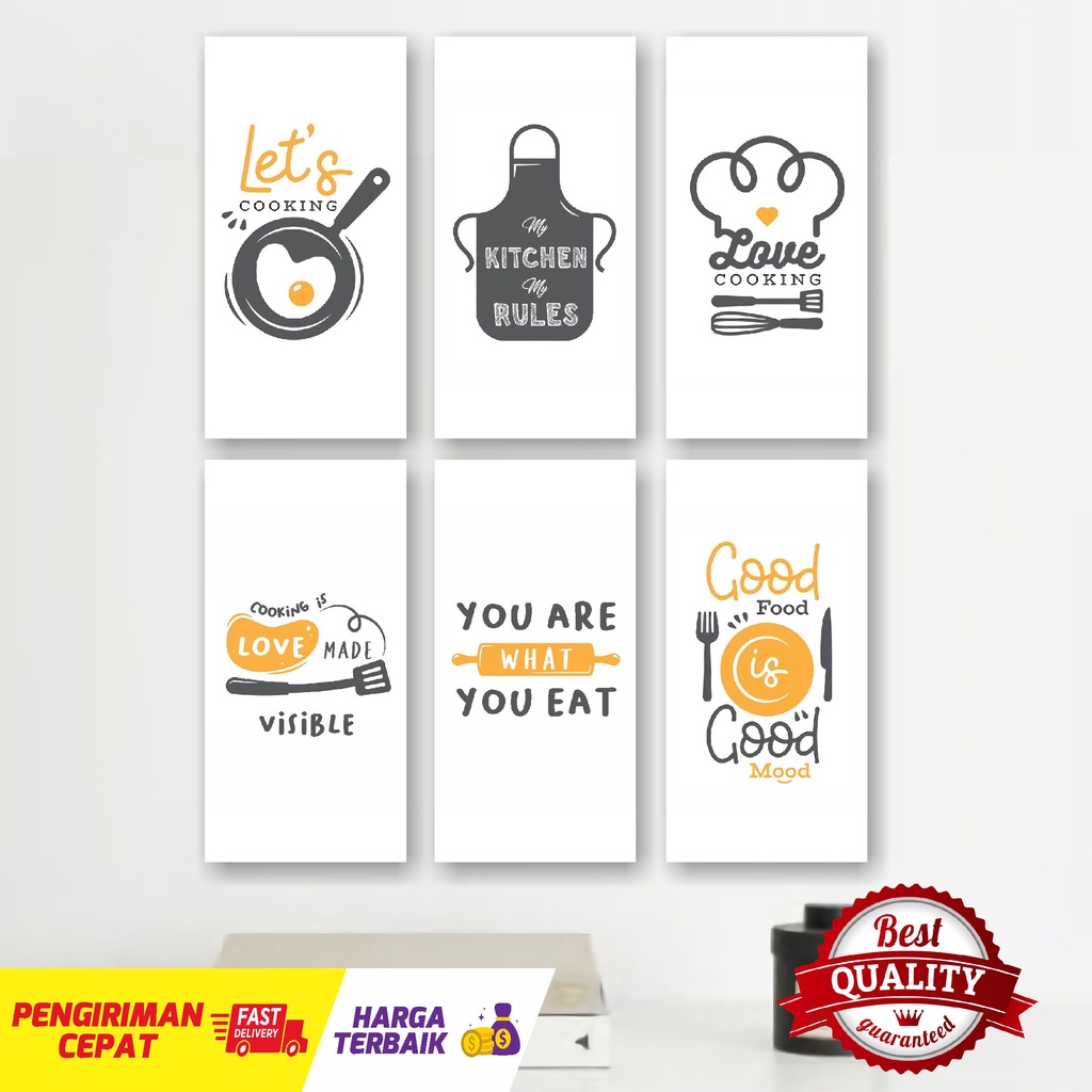 Jual Hiasan Dinding Dapur Wall Decor Pajangan Tema Dapur Food Kitchen