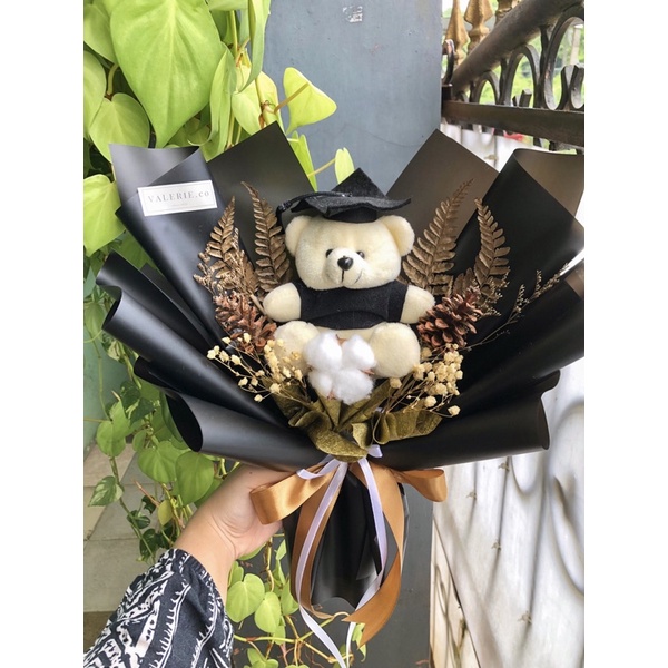 Jual Buket Boneka Wisuda Buket Bunga Kering Wisuda Bucket Graduation Murah Buket Boneka Profesi