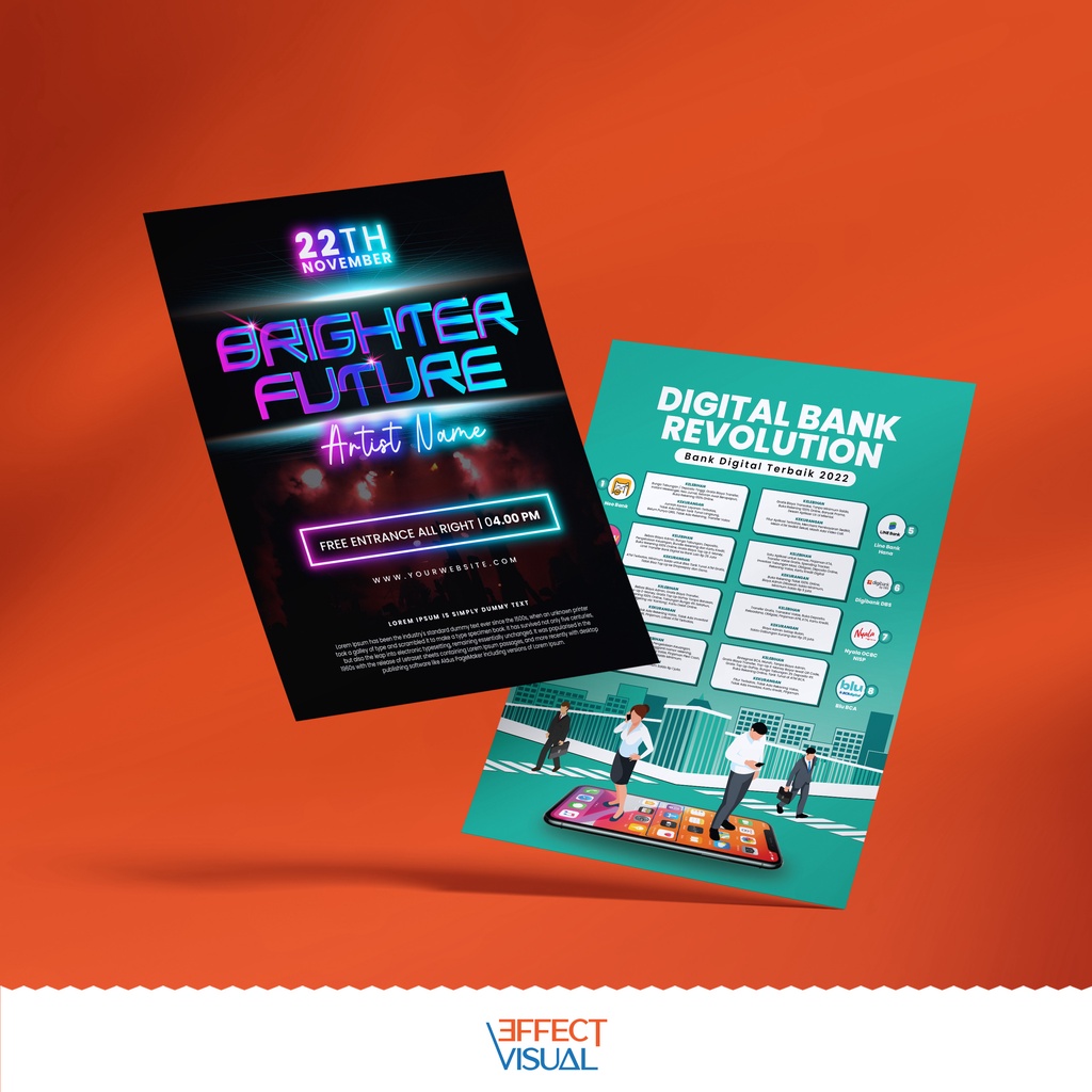 Jual Effect Visual | Jasa Design Poster | Kartu Nama | Leaflet ...