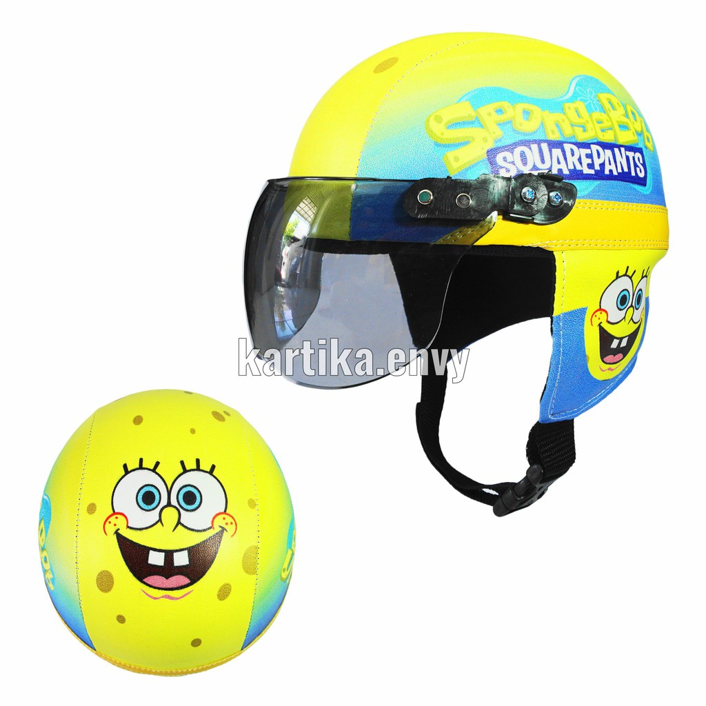 Jual SUPER Helm Anak Retro Spongebob Shopee Indonesia