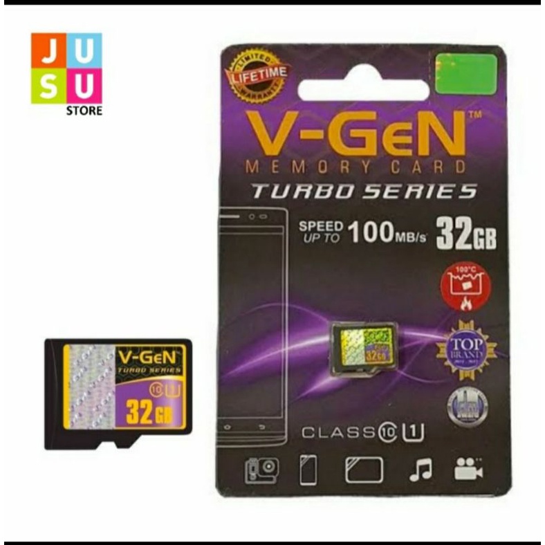 Jual Memory Card Vgen 16GB / 32GB Class 10 Turbo (V-Gen Micro SD ...