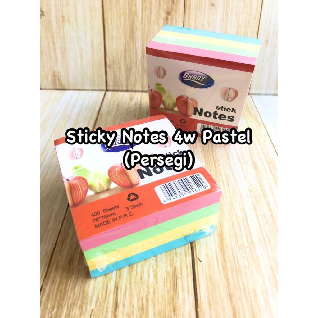 Jual Sticky Notes 4w Pastel (Persegi) | Shopee Indonesia