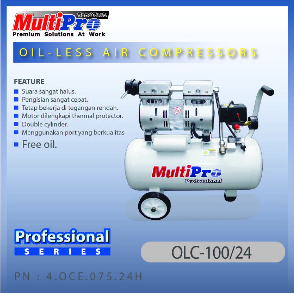 Jual Multipro Kompressor Udara Oil Less Air Compressors Tekanan