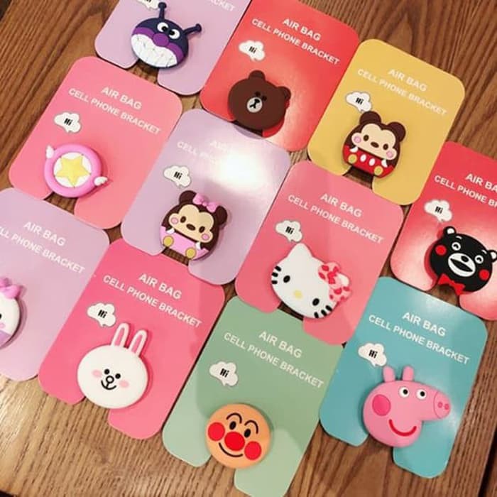 Jual Jual popsocket 3d kartun karakter air bag cartoon popsocket shp028 ...