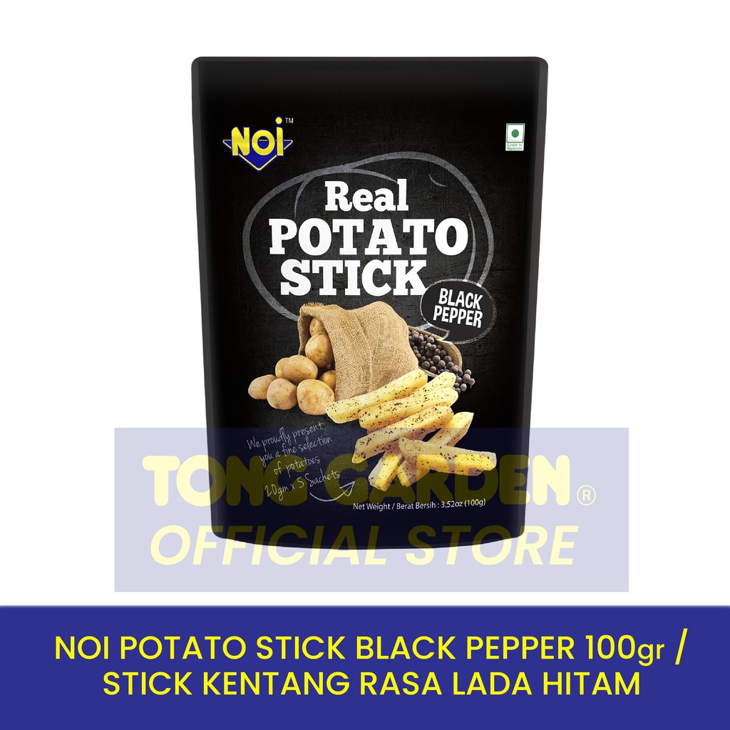 Jual Tong Garden NOI Real Potato Stick Black Pepper 100gr Shopee Indonesia