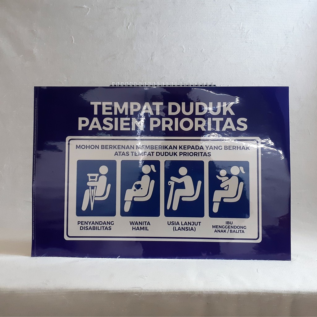 Jual Stiker Tempat Duduk Pasien Prioritas, Sticker Kursi Pasien ...