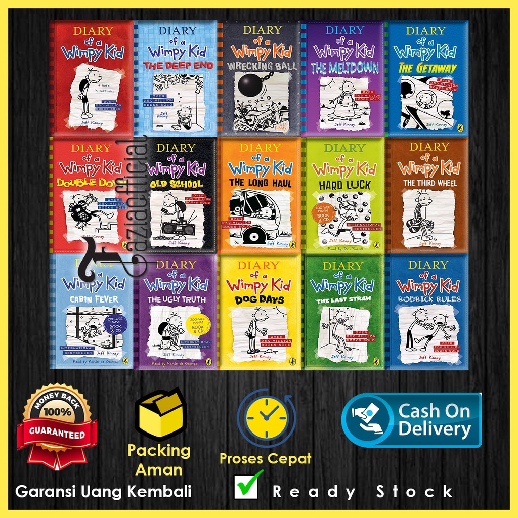 Jual Buku Diary of a Wimpy Kid (16 book series) Shopee Indonesia