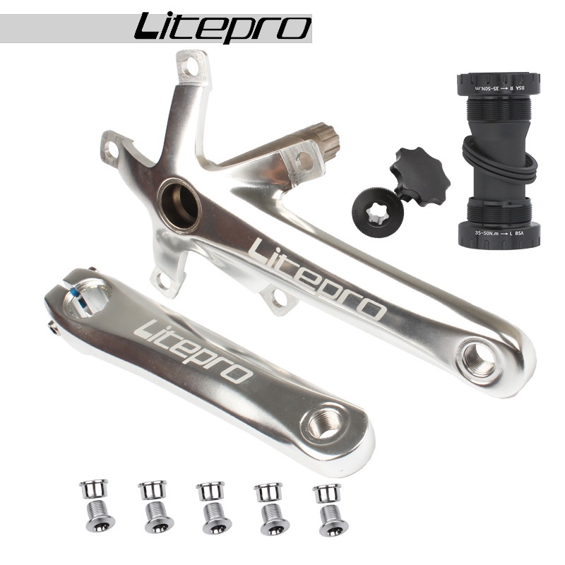 Jual Litepro Crank Sepeda Lipat With BB HT2 Hollowtech Crankset
