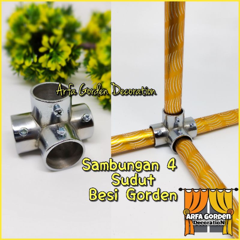 Jual Sambungan Siku Rel 4 lubang / Rell / Rail / Batang Gorden Rollet ...