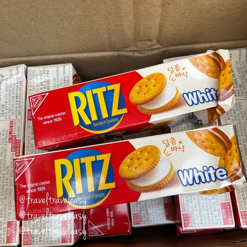 Jual RITZ WHITE SANDWICH CRACKERS Biskuit Ritz Korea Krim Putih Snack ...