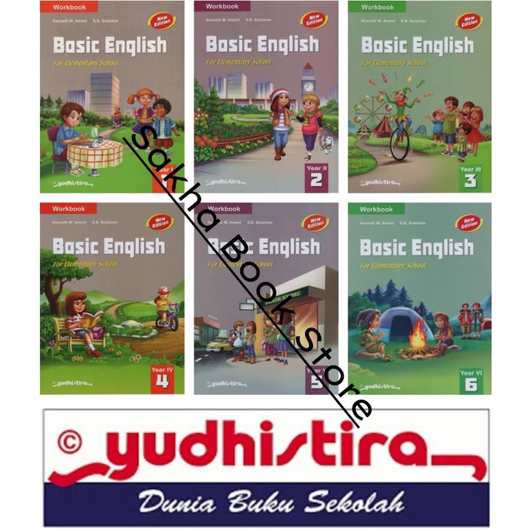 Jual BUKU KERJA SOAL WORKBOOK BAHASA INGGRIS BASIC ENGLISH SD KELAS 1 2 ...