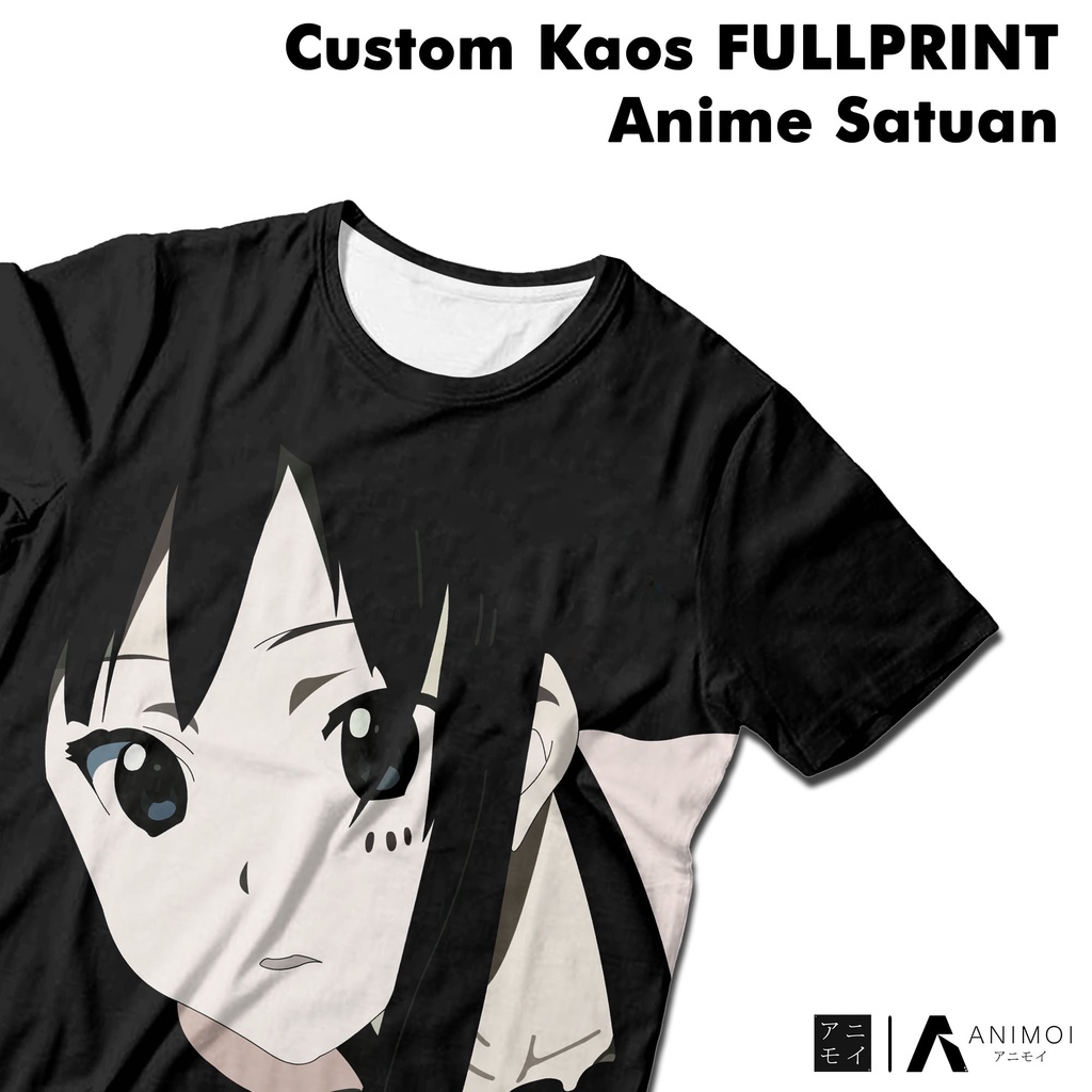 Jual Custom Kaos Anime Full Print Satuan || Baju Anime Fullprint