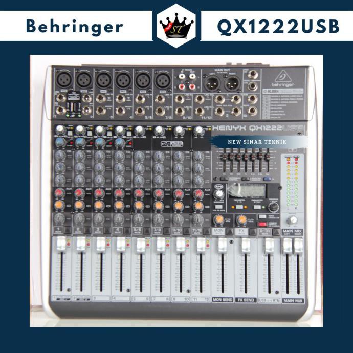 Jual Mixer BEHRINGER Xenyx QX1222USB 6 channel mono 2 stereo dgn