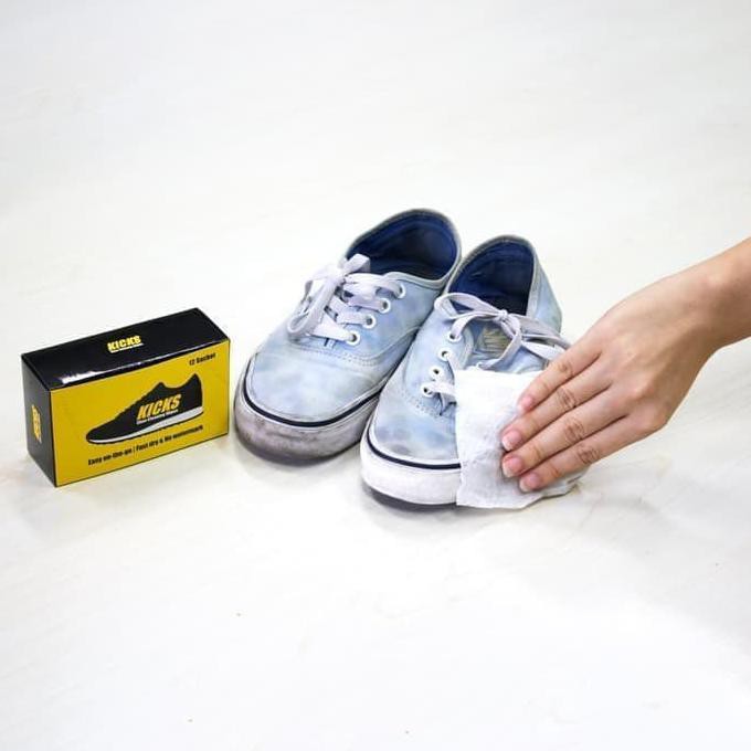 Jual TERL4RIS Sale! Kicks Wipes Shoe Cleaner Kit Versi murah Crep wipes ...