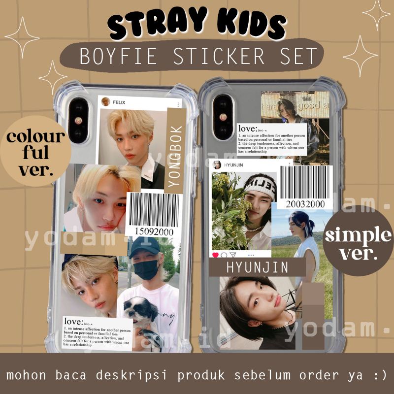 Jual STICKER AESTHETIC STIKER KPOP ANTI AIR STRAY KIDS SKZ BOYFIE ...
