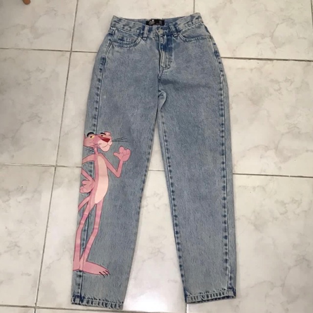 Pull and bear pink panther sale jeans