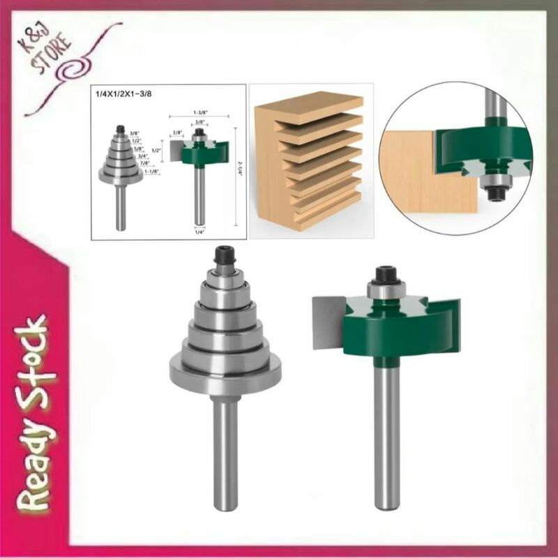 Jual Paket mata profil Sambung kayu tongue groove rabbet joints router ...