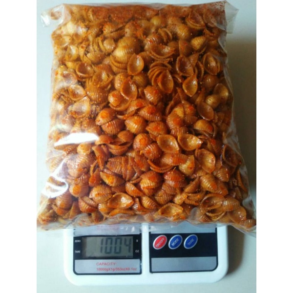 Jual Makaroni kerang spiral 1kg bumbu basah makroni pipa renyah ...