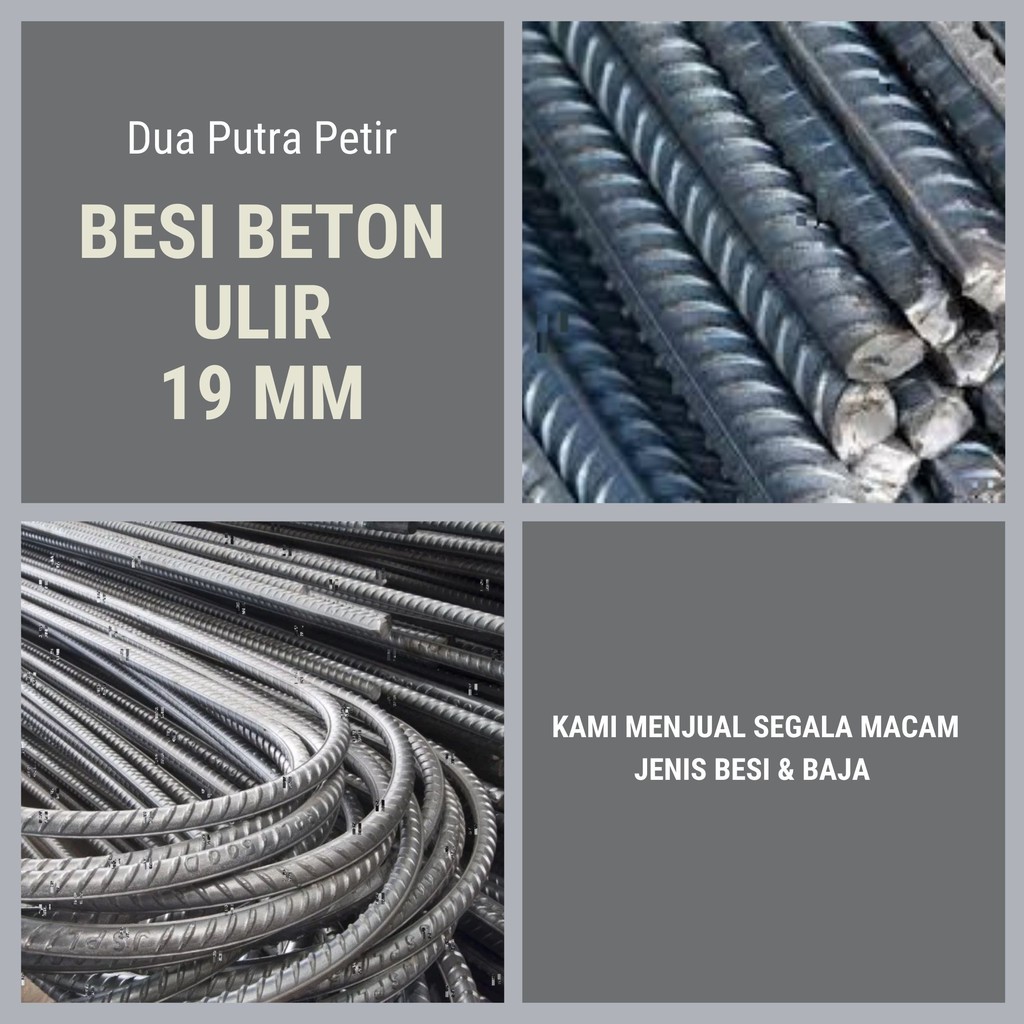 Jual Besi Beton Ulir / Besi Ulir 19mm 12m Full SNI | Shopee Indonesia