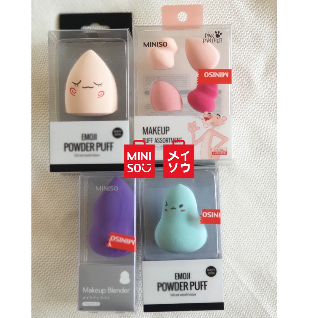 Jual Miniso Sponge Makeup Foundation Powder Puff Shopee Indonesia