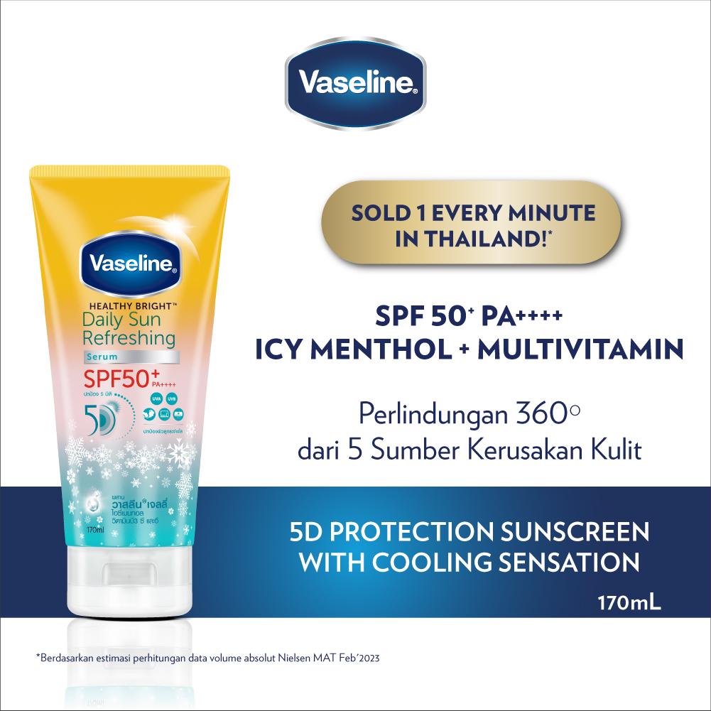 Jual Vaseline SPF50 Refreshing Daily Sunscreen Serum Perlindungan