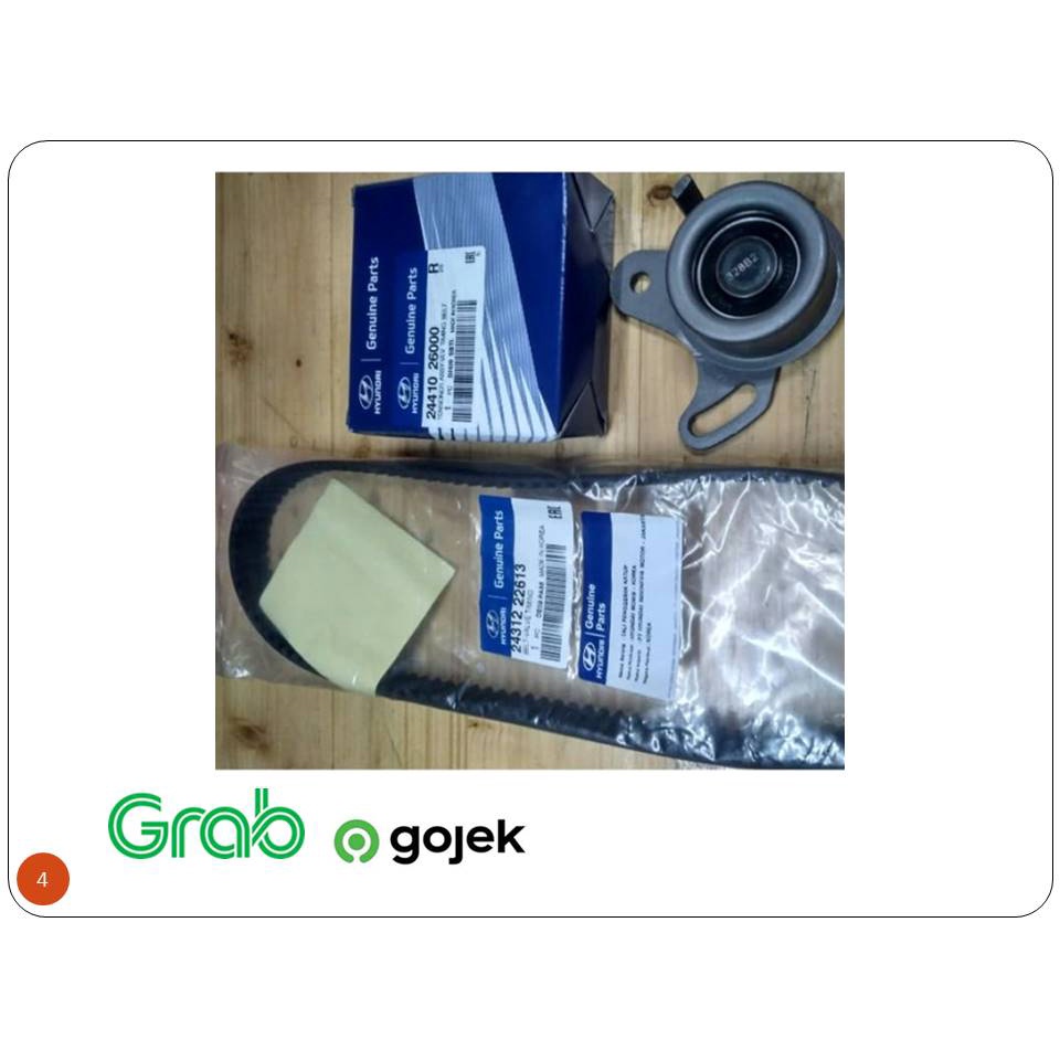 Jual Timing Belt Set Hyundai Verna Avega Getz Original Hyundai | Shopee ...