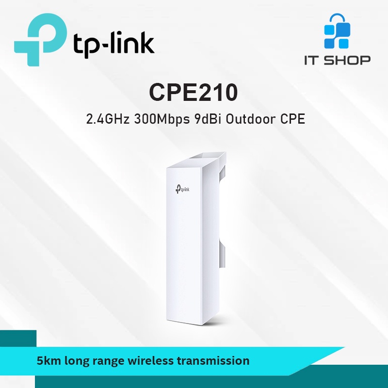 Jual TP-Link TPLINK CPE210 2.4GHz 300Mbps 9dBi Outdoor CPE | Shopee ...