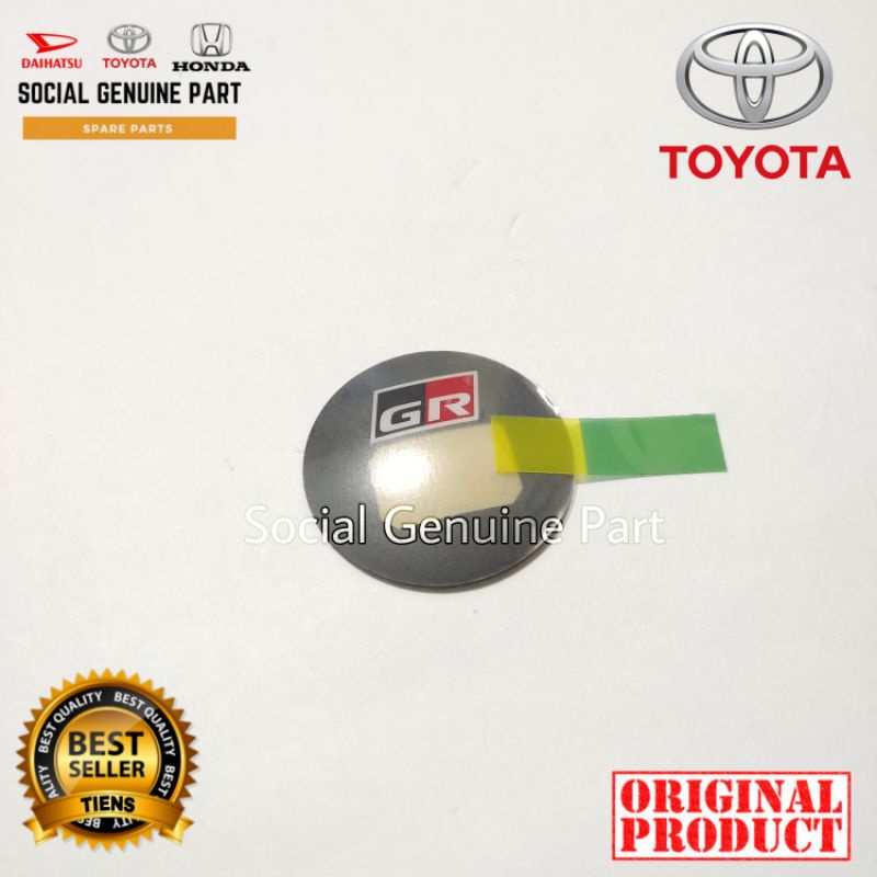 Jual Stiker gr start stop button engine fortuner Gr yaris Gr Original ...