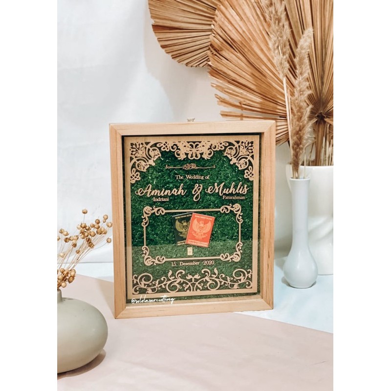 Jual Mahar kayu frame kayu / seserahan mahar / seserahan mahar kayu ...