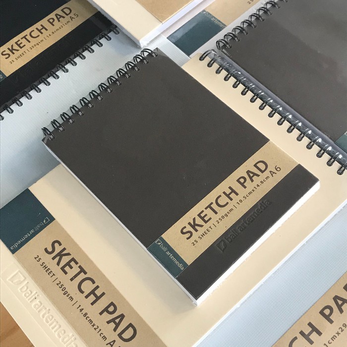 Jual BALI ARTEMEDIA Sketch Pad A6 A5 A4 / Spiral Drawing