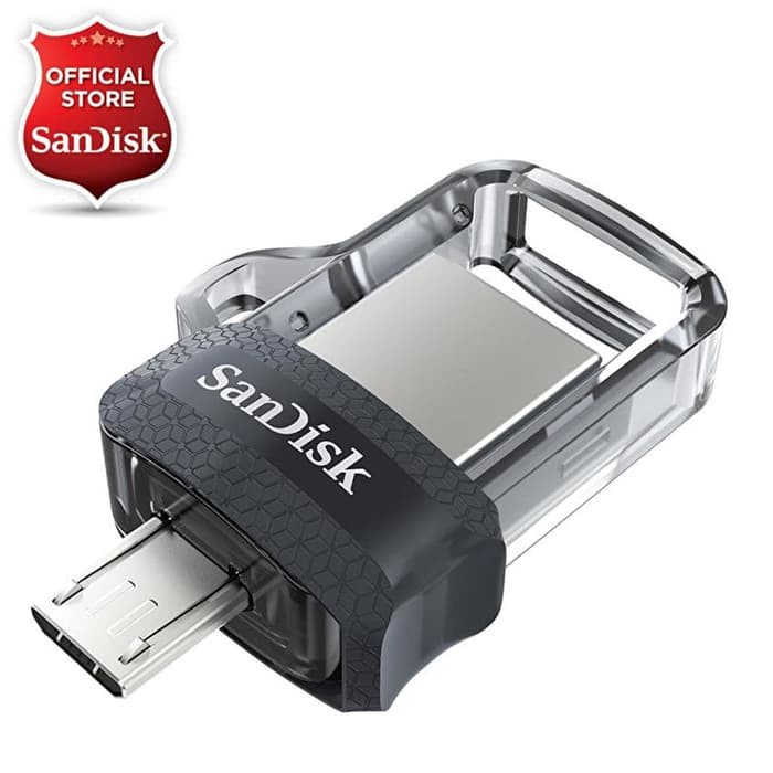 Jual FLASHDISK OTG USB ULTRA 2 IN 1 SANDISK 32GB ( SDDD3 ) Dual Drive ...