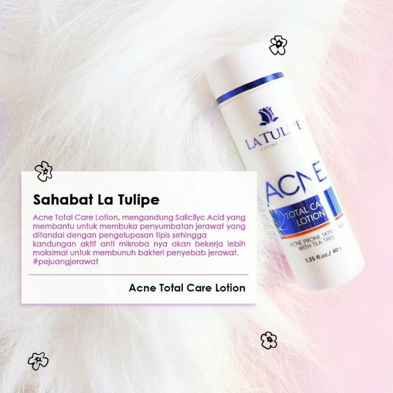 Jual LA TULIPE ACNE TOTAL CARE LOTION 40ML Shopee Indonesia