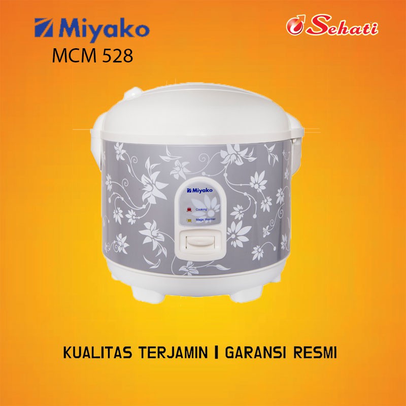 Jual Miyako Mcm 528 Rice Cooker Miyako Magic Warmer Plus Miyako Mcm 528 Garansi Resmi Shopee