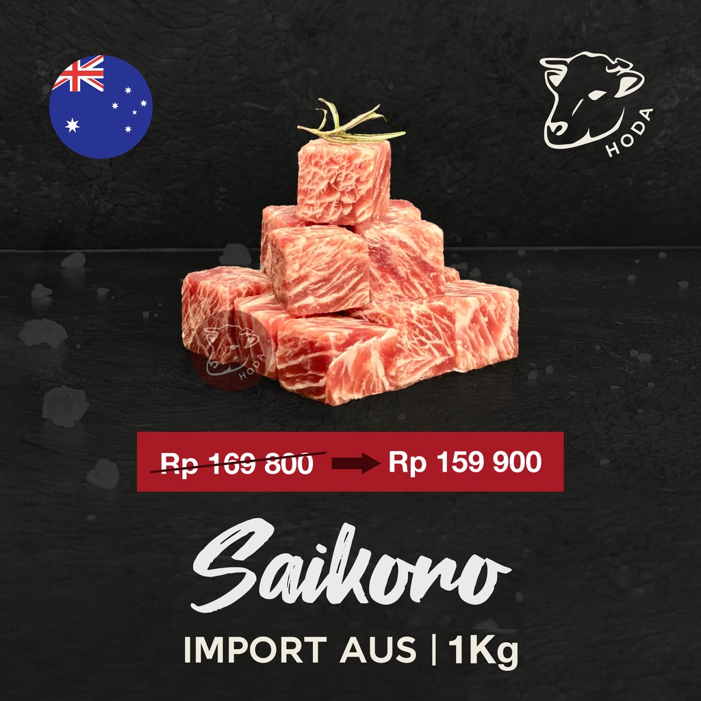 Jual Saikoro Beef Wagyu Beef Cubes Wagyu Meltique Premium Impor Aus