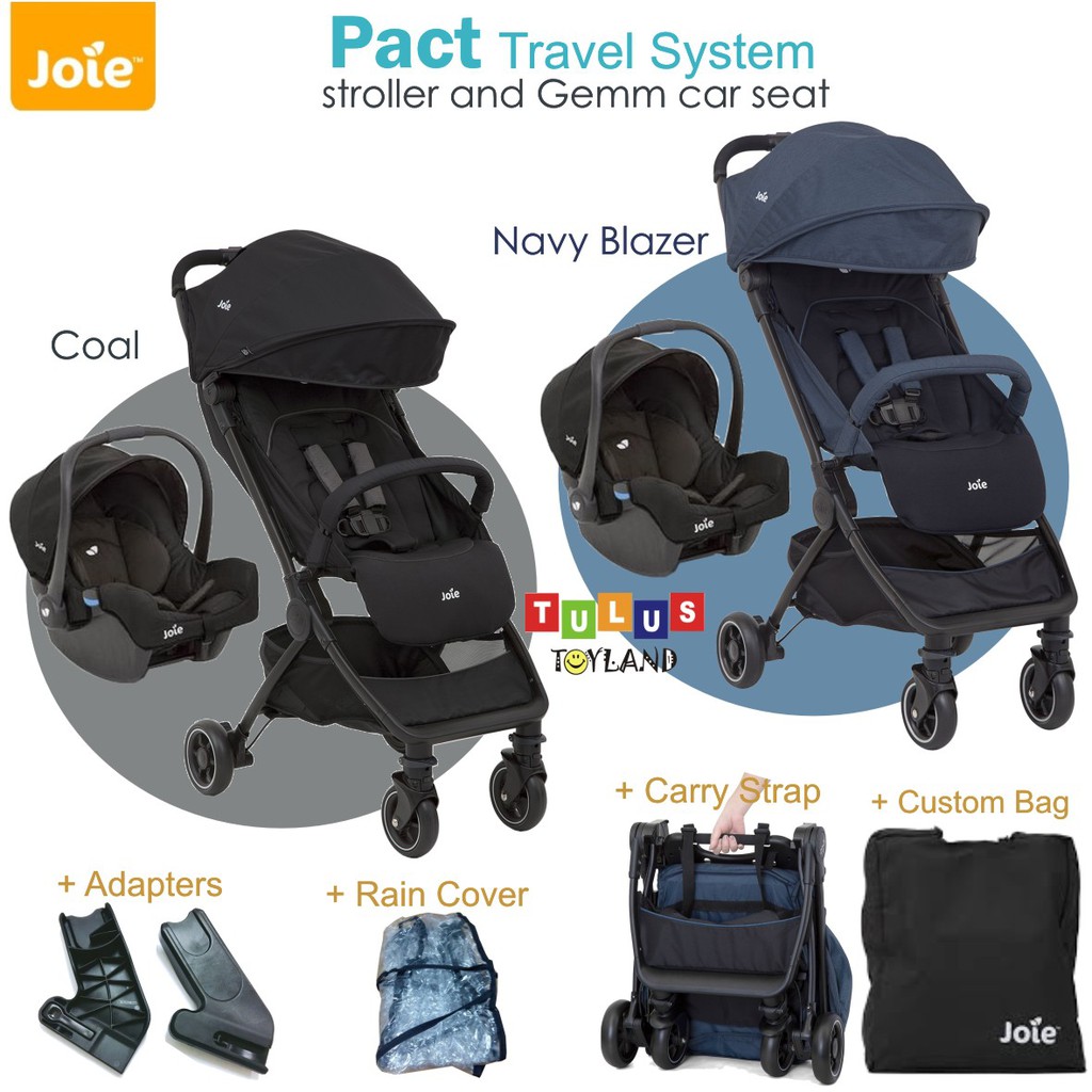 Joie Pact Travel System Pack Stroller Travel dan Car Seat Bayi Kereta  Dorong Anak Bayi Carseat