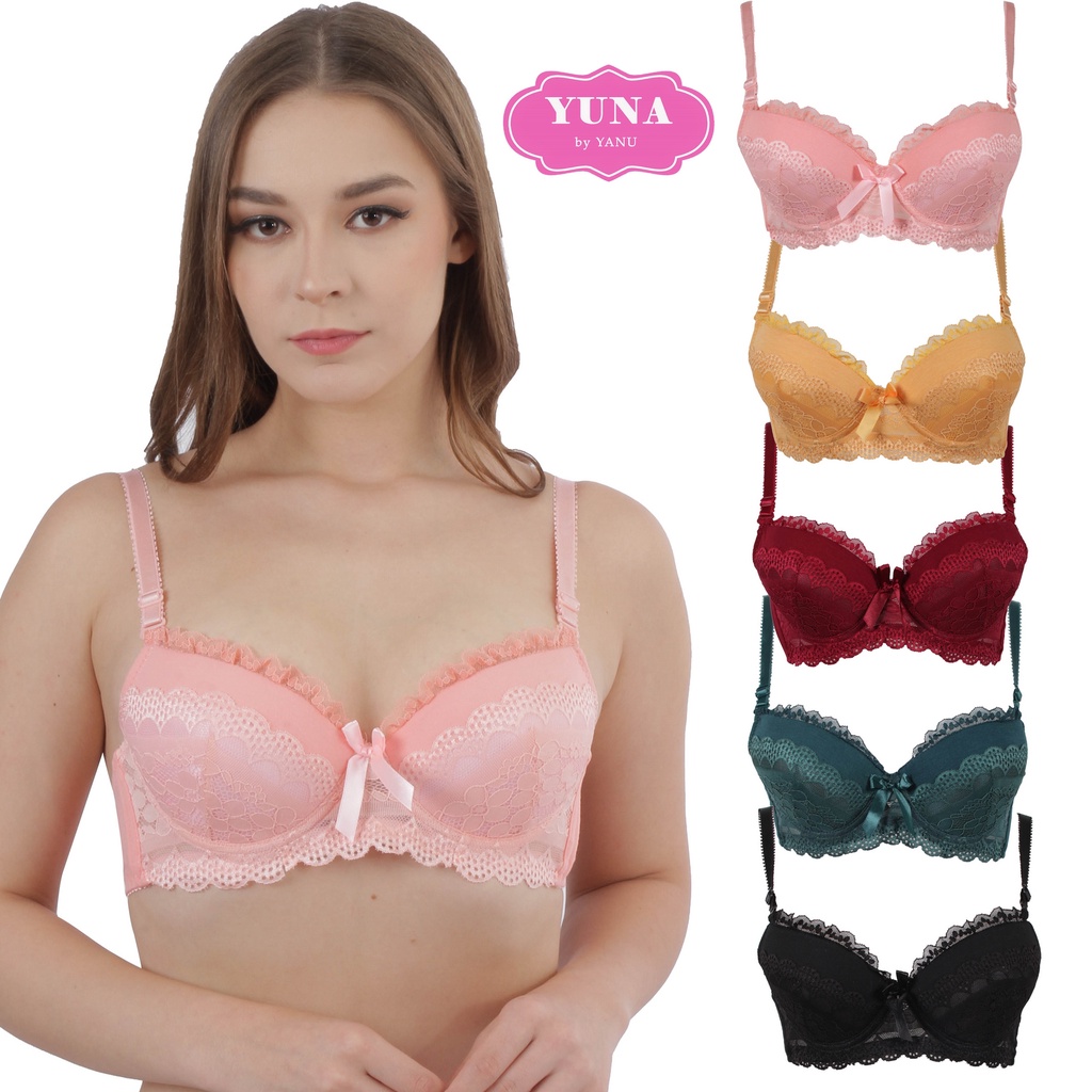 Jual YUNA | Size 34A - 40A | Bra Brukat Kawat Renda YUNA 3011 | Shopee ...