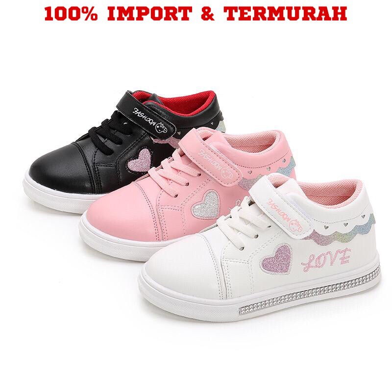 Jual JOANNE FOOTWEAR Sepatu Anak Love Import Sneakers Shoes #C202 ...