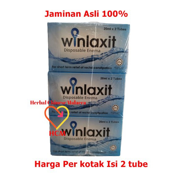 Jual Winlaxit Disposable Enema / Dulcolax Versi Malaysia Isi 2 Tubes ...