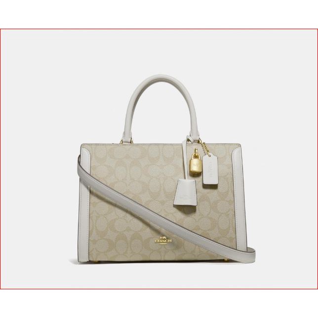 Jual COACH Zoe Carryall In Signature Canvas F69075 Shopee Indonesia