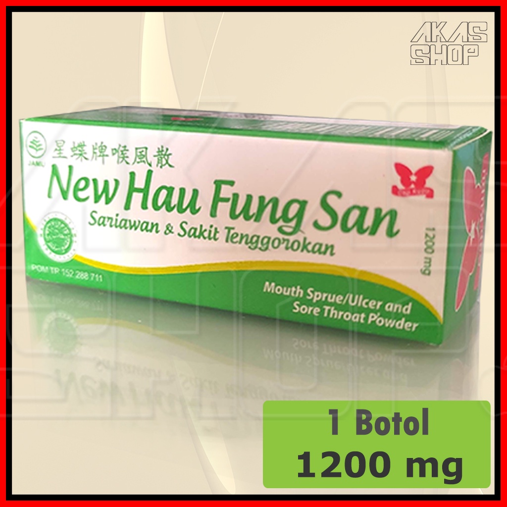 Jual New Hau Fung San 1200mg Obat Sakit Tenggorokan Sariawan Shopee Indonesia