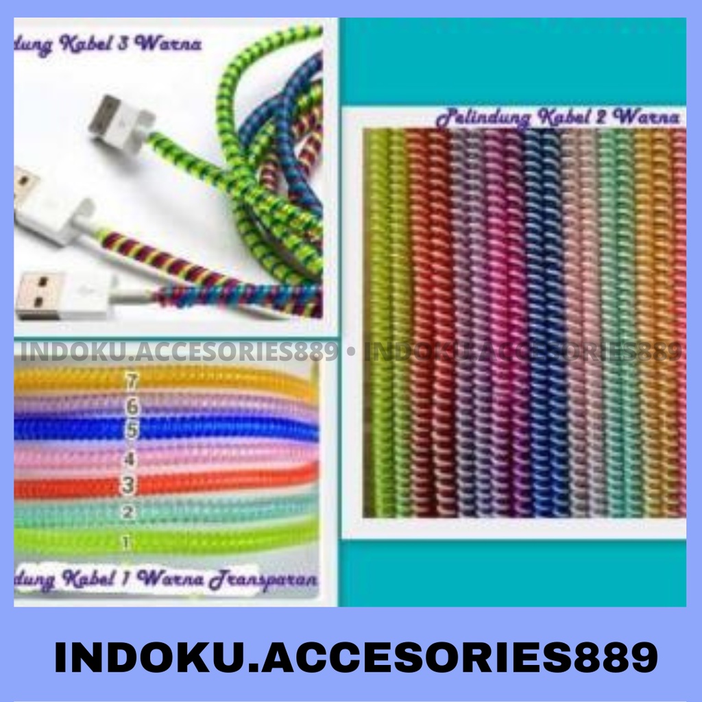 Jual Pelindung Kabel Warna Warni Lilitan Kabel Gulungan Kabel Warna Shopee Indonesia