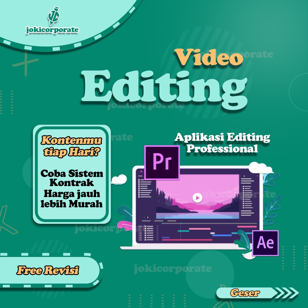 Jual JASA EDITING VIDEO - CINEMATIC, WEDDING, PROMOSI PRODUK, MOTION ...