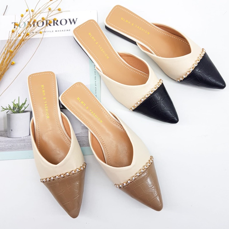 Jual Slippers sandals mules by MLWH Yashion import high quality
