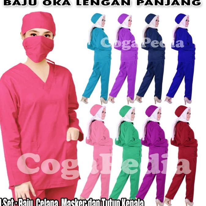 Jual Promo Baju Oka Lengan Panjang Baju Jaga Perawat Dokter Bidan