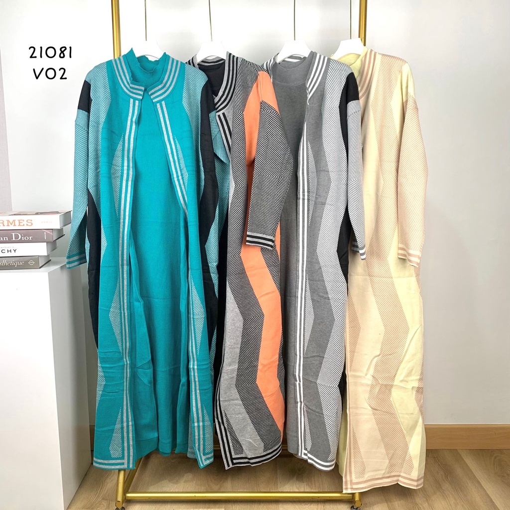 Jual 21081 LONG MAXI 2IN1 RAJUT INNER BODYCONPOLOS TURTLE NECK PREMIUM ...