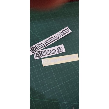 Jual Stiker Cutting Ig Nama Anda Bisa Request Tulisan Dan Warna ...