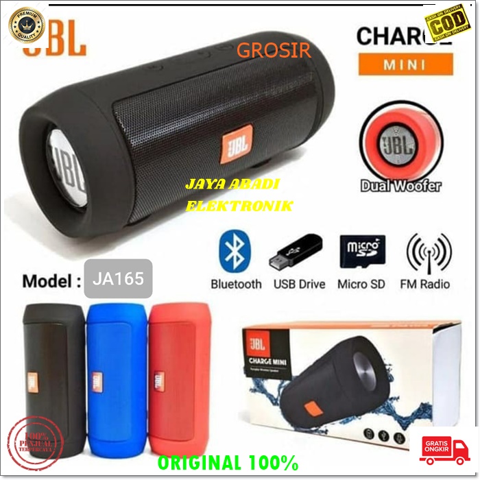 J165 SPEAKER JBL MINI BLUETOOTH PORTABLE SPK USB WIRELESS MP3 MUSIK BLUETOT  SUPER BASS PENGERAS SUARA POWER WIRELES MUSIC AUDIO SOUND USB PENGERAS